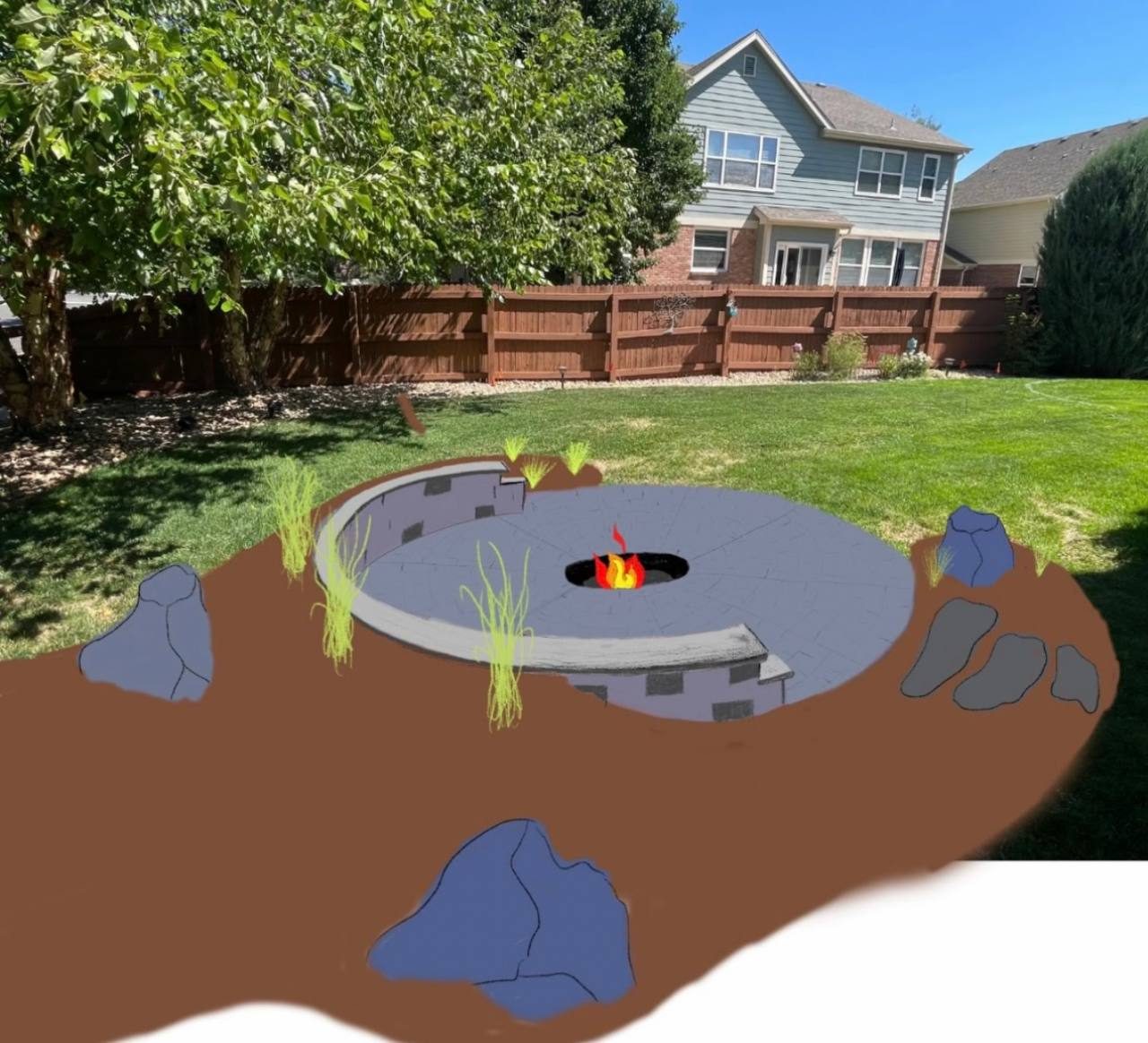 Landscape renovation — taking shape
